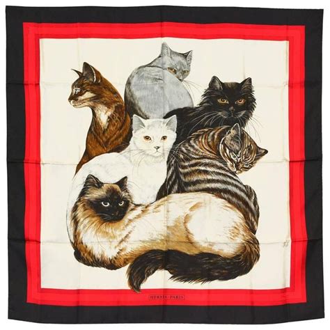 hermes cat scarf|Hermes vintage scarf catalogue.